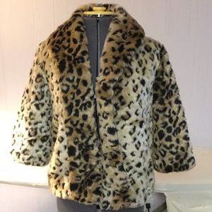 Billabong cheetah print coat